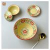 VIETNAM HAND-PAINTED CERAMIC - HIGH NOODLES BOWL IN RED FLOWERS