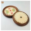 VIETNAM HANDMADE CERAMIC & BAMBOO PLATE D25