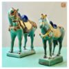 VIETNAM HANDMADE CERAMIC - GREEN HORSE DECORATION