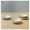 CERAMIC ROUND SAUCE PLATE IN DRAGONFLY PATTERN