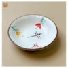CERAMIC ROUND SAUCE PLATE IN DRAGONFLY PATTERN - Ảnh 2