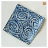 VIETNAM HAND-PAINTED CERAMIC - SQUARE PLATE IN CURVE ANGLE