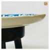 VIETNAM HAND-PAINTED CERAMIC - SLAY TRIANGLE PLATE IN BLUE FLOWERS 10 VIETNAM HAND-PAINTED CERAMIC - SLAY TRIANGLE PLATE IN BLUE FLOWERS - Ảnh 5