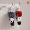 VIETNAM HANDICRAFT SILVER & CERAMIC EARRINGS - COLORS OF MOSAIC 6 VIETNAM HANDICRAFT SILVER & CERAMIC EARRINGS - COLORS OF MOSAIC - Ảnh 3