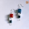 VIETNAM HANDICRAFT SILVER & CERAMIC EARRINGS - COLORS OF MOSAIC 7 VIETNAM HANDICRAFT SILVER & CERAMIC EARRINGS - COLORS OF MOSAIC - Ảnh 4