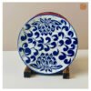 VIETNAM HANDICRAFT CARVING CERAMIC ROUND SAUCER FOR BOWL D15 9 Souvenir Shop in Hoi An