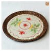 VIETNAM HANDMADE CERAMIC & BAMBOO PLATE D25 - Ảnh 5
