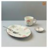 VIETNAM HAND-PAINTED CERAMIC - DRAGONFLY OVAL PLATE