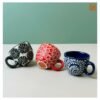 VIETNAM HANDICRAFT CARVING CERAMIC HOT BLACK COFFEE CUP