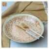VIETNAM HANDICRAFT CERAMIC DEEP SALAD PLATE D27