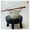 VIETNAM HAND-PAINTED CERAMIC - BOWL WITH WHOLE IN DRAGONFLY PATTERN 5 VIETNAM HAND-PAINTED CERAMIC - BOWL WITH WHOLE IN DRAGONFLY PATTERN - Ảnh 2