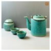 VIETNAM HANDICRAFT CERAMIC TEA SET IN GREEN MIST 007 5 VIETNAM HANDICRAFT CERAMIC TEA SET IN GREEN MIST 007 - Ảnh 2
