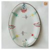 VIETNAM HAND-PAINTED CERAMIC - DRAGONFLY OVAL PLATE 6 VIETNAM HAND-PAINTED CERAMIC - DRAGONFLY OVAL PLATE - Ảnh 2