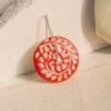 VIETNAM HANDICRAFT SILVER & CERAMIC EARRINGS - RED RADIANT REVERIE 7 VIETNAM HANDICRAFT SILVER & CERAMIC EARRINGS - RED RADIANT REVERIE - Ảnh 3