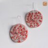 VIETNAM HANDICRAFT SILVER & CERAMIC EARRINGS - RED RADIANT REVERIE 8 VIETNAM HANDICRAFT SILVER & CERAMIC EARRINGS - RED RADIANT REVERIE - Ảnh 4
