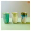VIETNAM HANDICRAFT CERAMIC HIGH CUP IN MODERN STYLE