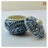 VIETNAM CERAMIC SUGAR BOX IN BLUE CLIMBING PATTERN 4 VIETNAM CERAMIC SUGAR BOX IN BLUE CLIMBING PATTERN - Ảnh 2
