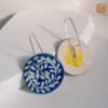 VIETNAM HANDICRAFT SILVER & CERAMIC EARRINGS - BLUE RADIANT REVERIE 7 VIETNAM HANDICRAFT SILVER & CERAMIC EARRINGS - BLUE RADIANT REVERIE - Ảnh 3