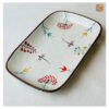 VIETNAM HAND-PAINTED CERAMIC - SLAY RECTANGLE PLATE IN DRAGONFLY PATTERN 7 VIETNAM HAND-PAINTED CERAMIC - SLAY RECTANGLE PLATE IN DRAGONFLY PATTERN - Ảnh 2