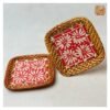 VIETNAM CARVING CERAMIC & BAMBOO SQUARE COASTER - Ảnh 2