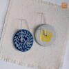 VIETNAM HANDICRAFT SILVER & CERAMIC EARRINGS - BLUE RADIANT REVERIE 6 VIETNAM HANDICRAFT SILVER & CERAMIC EARRINGS - BLUE RADIANT REVERIE - Ảnh 2