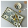 VIETNAM HANDICRAFT CERAMIC & BRASS RECTANGLE PLATE S2 5 VIETNAM HANDICRAFT CERAMIC & BRASS RECTANGLE PLATE S2 - Ảnh 2
