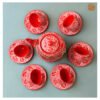 VIETNAM CARVING CERAMIC - RED LEAF PATTERN TEA SET 005 - Ảnh 3